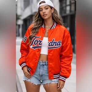 Tordna Varsity unisex bomber basketball Jacket